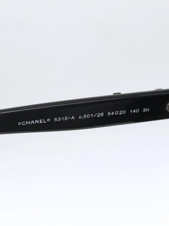 CHANEL Sunglasses plastic Black CC main image 7